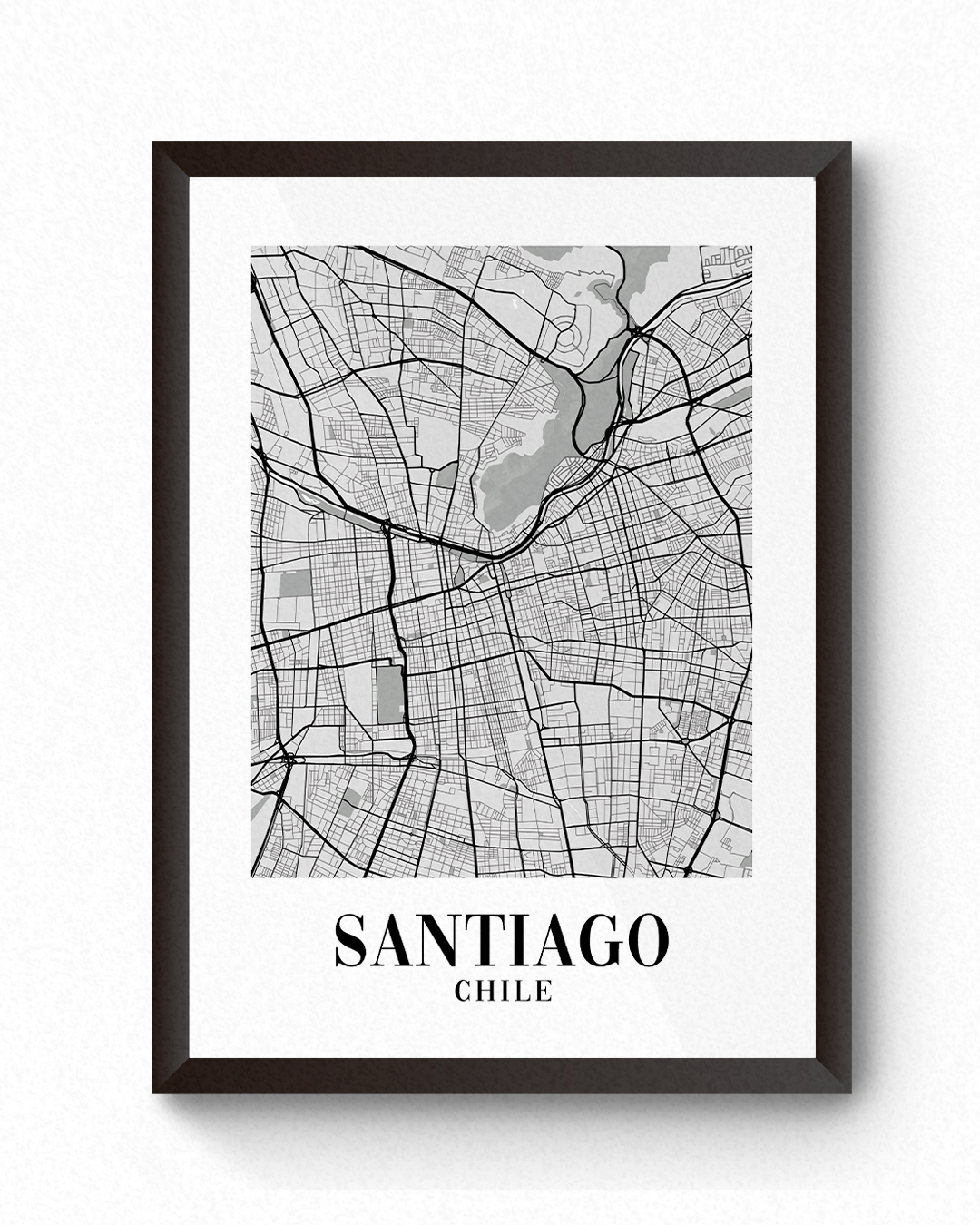 [Cuadro] Santiago - Ciudades Monocromáticas